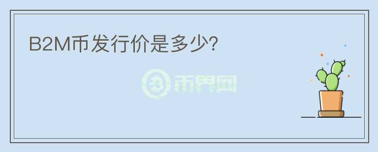 B2M幣發(fā)行價(jià)是多少？