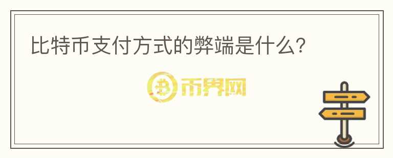 比特幣支付方式的弊端是什么？