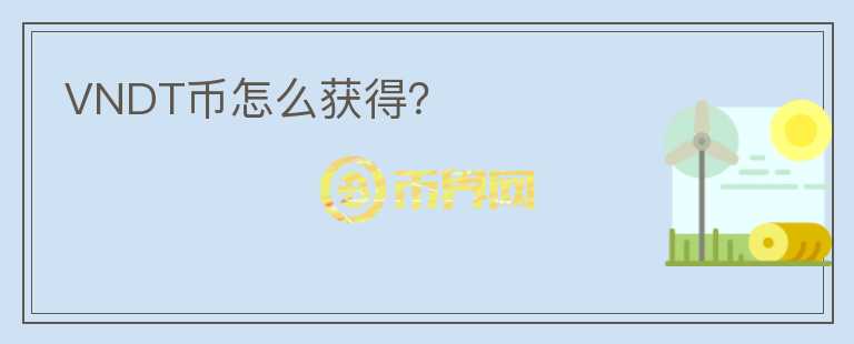 VNDT幣怎么獲得？