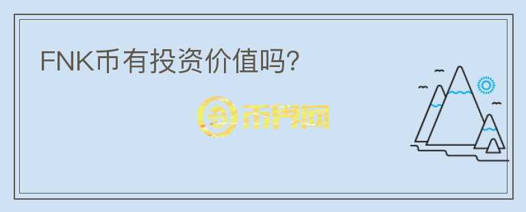 FNK幣有投資價(jià)值嗎？