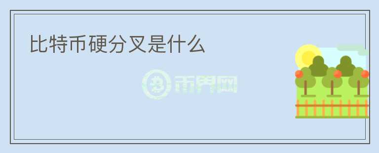 比特幣硬分叉是什么