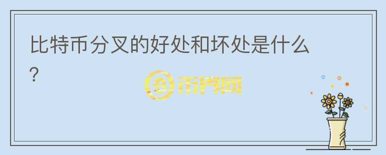比特幣分叉的好處和壞處是什么？