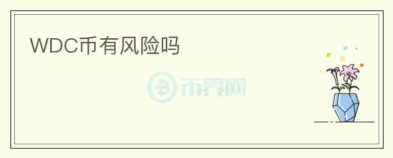 WDC幣有風(fēng)險(xiǎn)嗎