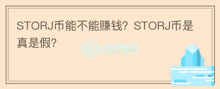 STORJ幣能不能賺錢？STORJ幣是真是假？