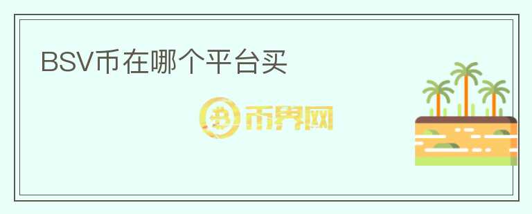 BSV幣在哪個(gè)平臺買