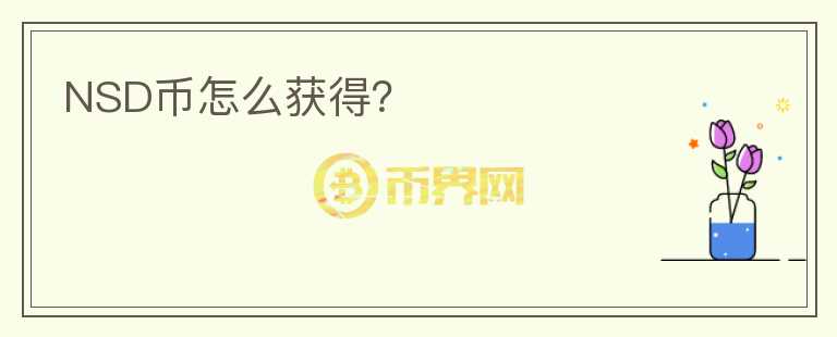 NSD幣怎么獲得?