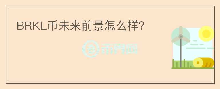 BRKL幣未來前景怎么樣？