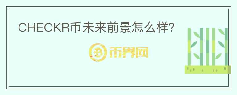 CHECKR幣未來前景怎么樣？