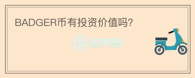 BADGER幣有投資價值嗎？
