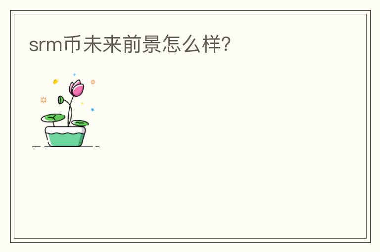 srm幣未來前景怎么樣？