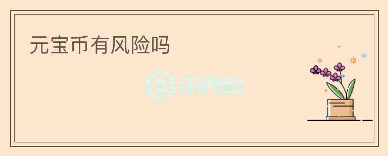 元寶幣有風(fēng)險(xiǎn)嗎
