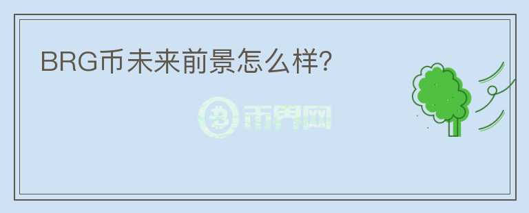 BRG幣未來前景怎么樣？