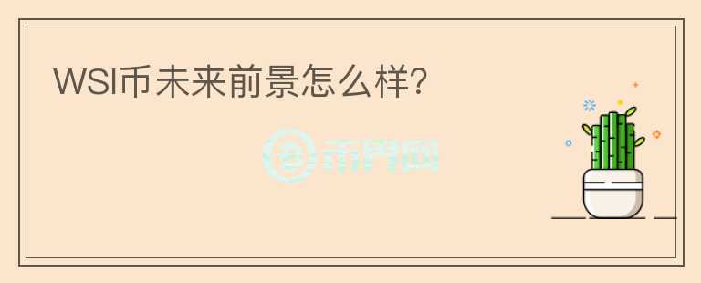 WSI幣未來前景怎么樣？