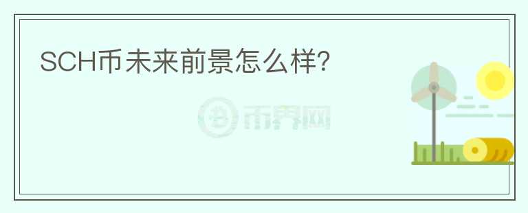 SCH幣未來前景怎么樣？