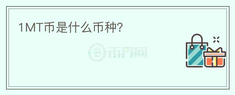 1MT幣是什么幣種？