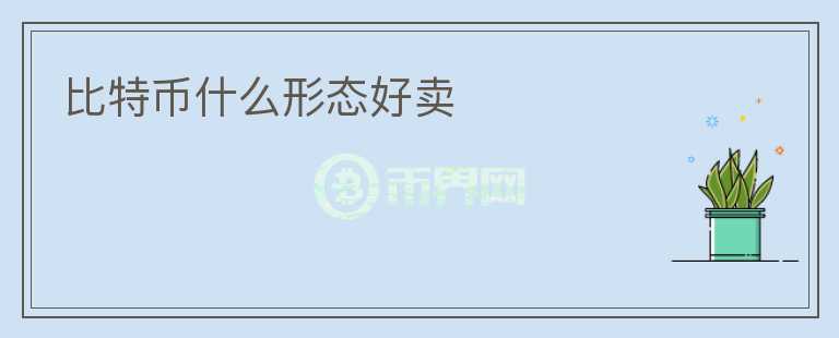 比特幣什么形態(tài)好賣(mài)