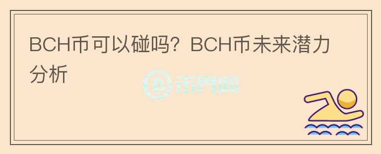 BCH幣可以碰嗎？BCH幣未來(lái)潛力分析