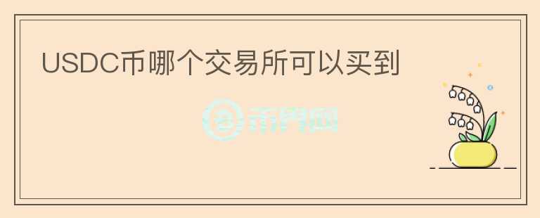 USDC幣哪個交易所可以買到