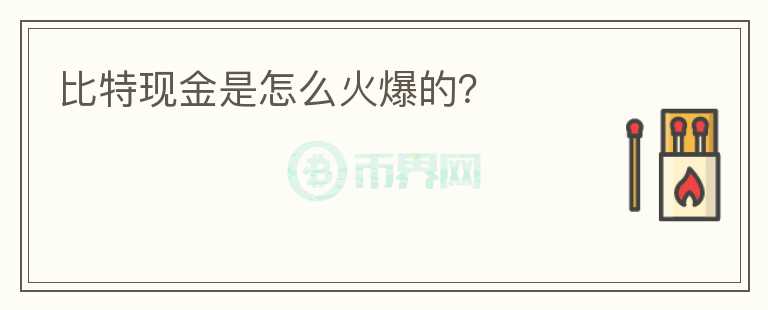 比特現(xiàn)金是怎么火爆的？