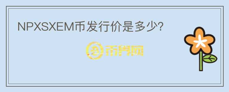 NPXSXEM幣發(fā)行價(jià)是多少？