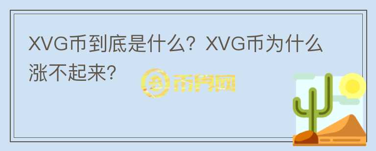 XVG幣到底是什么？XVG幣為什么漲不起來(lái)？