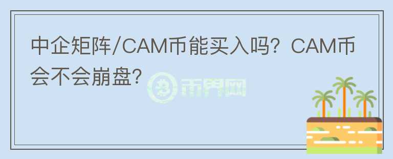中企矩陣/CAM幣能買入嗎？CAM幣會不會崩盤？