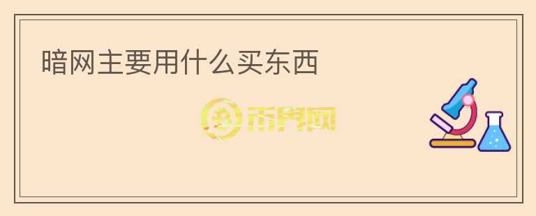 暗網(wǎng)主要用什么買(mǎi)東西