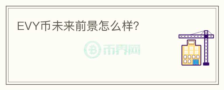 EVY幣未來(lái)前景怎么樣？