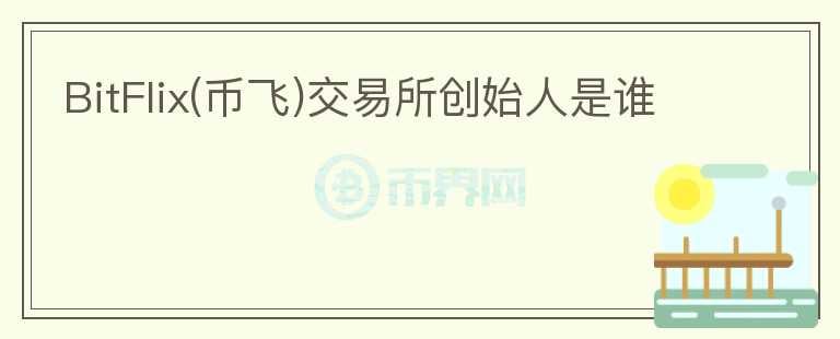 BitFlix(幣飛)交易所創(chuàng)始人是誰(shuí)
