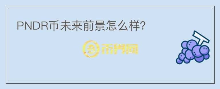 PNDR幣未來(lái)前景怎么樣？