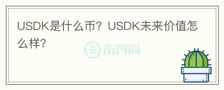 USDK是什么幣？USDK未來價值怎么樣？