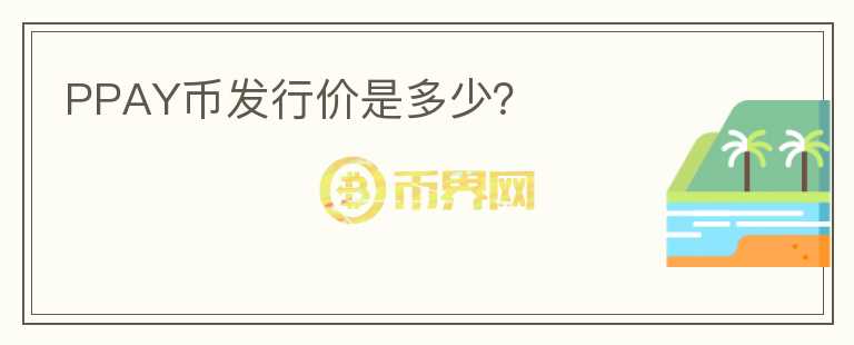 PPAY幣發(fā)行價(jià)是多少？