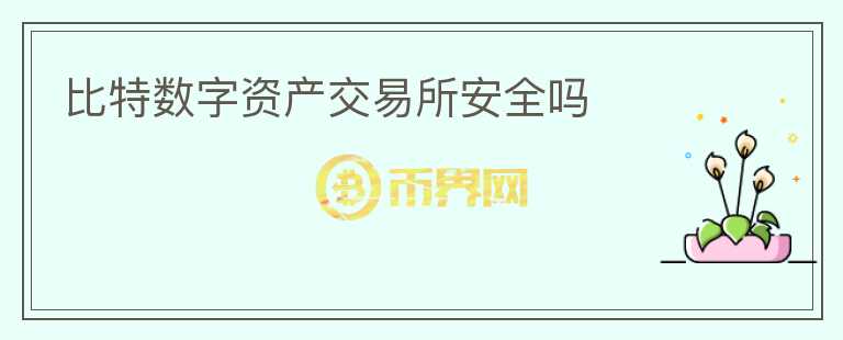 比特數(shù)字資產(chǎn)交易所安全嗎