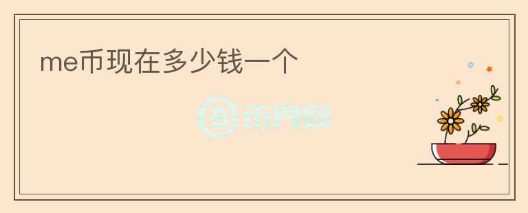 me幣現(xiàn)在多少錢一個