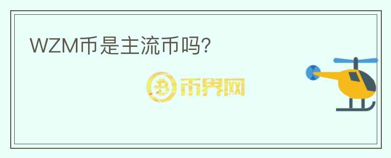 WZM幣是主流幣嗎？