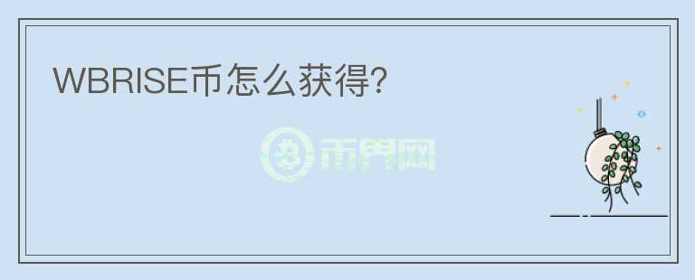 WBRISE幣怎么獲得？