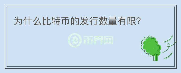 為什么比特幣的發(fā)行數(shù)量有限？