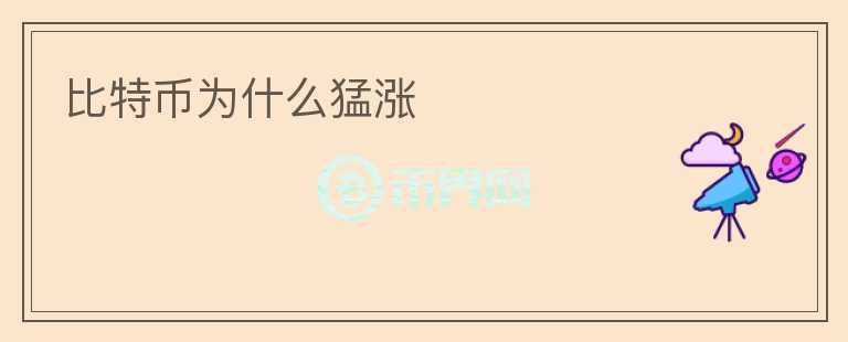 比特幣為什么猛漲
