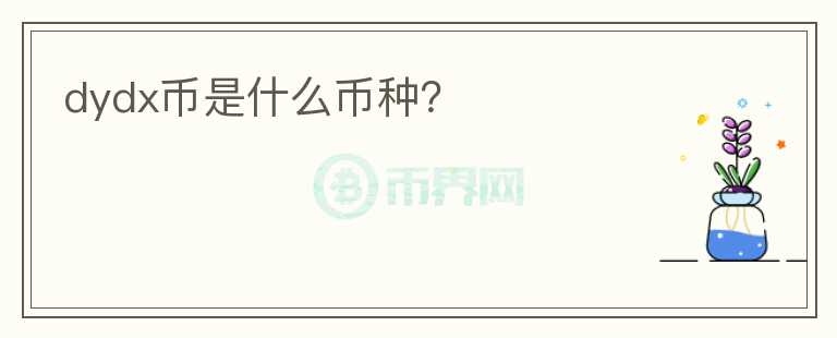 dydx幣是什么幣種？
