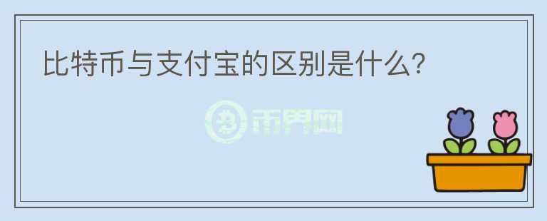 比特幣與支付寶的區(qū)別是什么？