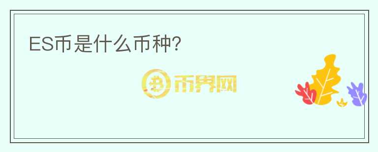 ES幣是什么幣種？