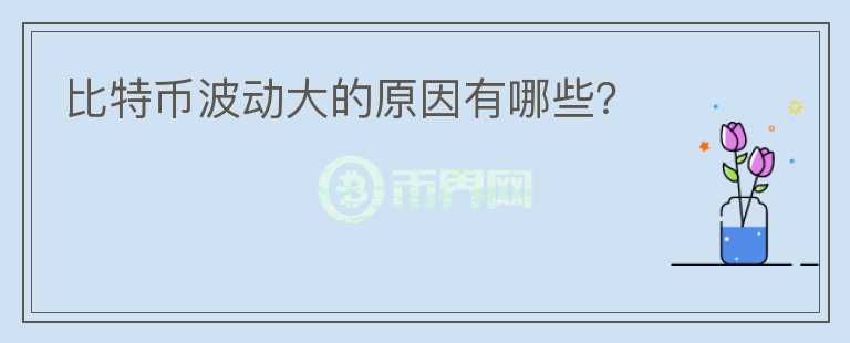 比特幣波動大的原因有哪些？