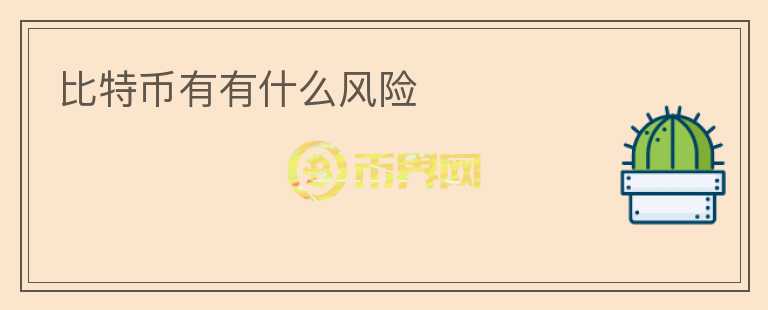 比特幣有有什么風(fēng)險
