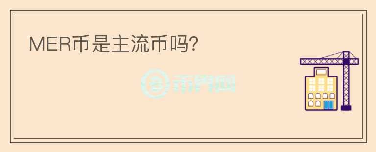 MER幣是主流幣嗎？