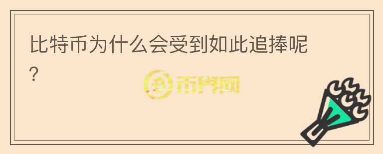 比特幣為什么會受到如此追捧呢？