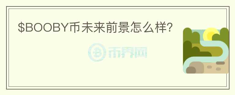 $BOOBY幣未來前景怎么樣？
