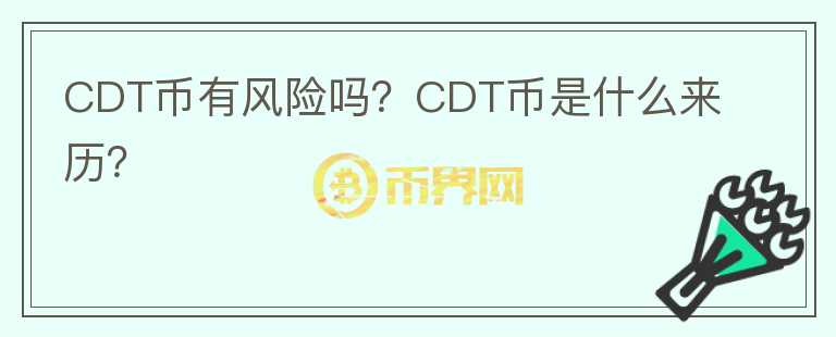 CDT幣有風(fēng)險(xiǎn)嗎？CDT幣是什么來歷？