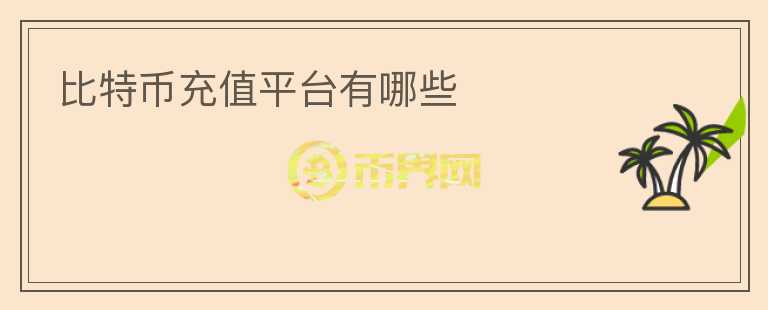 比特幣充值平臺有哪些