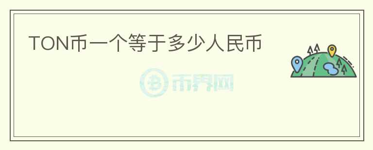TON幣一個(gè)等于多少人民幣