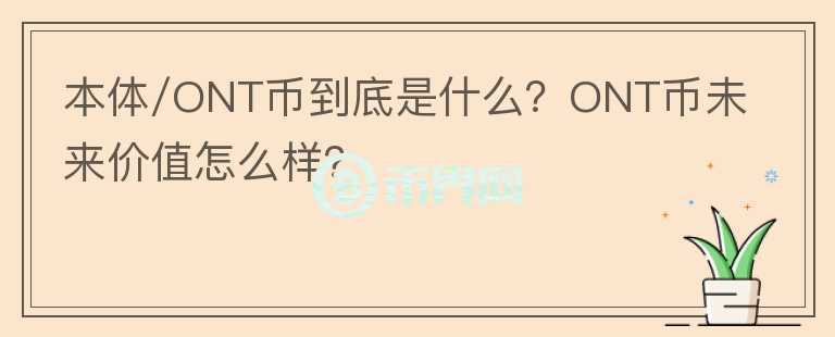 本體/ONT幣到底是什么？ONT幣未來(lái)價(jià)值怎么樣？
